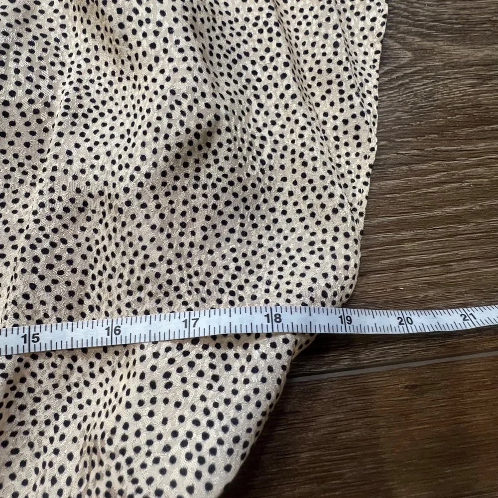 Sachin + Babi Short Sleeve Graham Women's Top, Cream Polka Dot Jacquard, Sz M - Picture 13 of 14